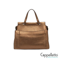Carica l'immagine nel visualizzatore di Gallery, OTTAVIA Borsa in Pelle Laminata Toasted