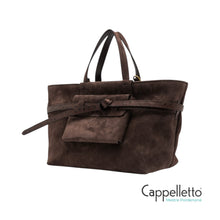 Carica l'immagine nel visualizzatore di Gallery, BELTY Borsa in Suede Moka