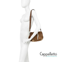 Carica l'immagine nel visualizzatore di Gallery, HELENA ROUND Borsa in pelle Safari Naturale