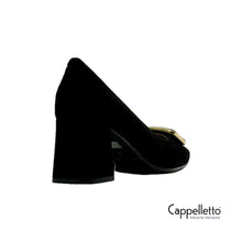 Carica l'immagine nel visualizzatore di Gallery, EVA Décolleté in Camoscio Nero 6524
