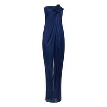 Carica l'immagine nel visualizzatore di Gallery, Abito Red Carpet con Fiore Oltremare ABR37