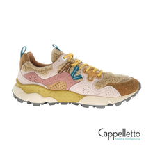 Carica l'immagine nel visualizzatore di Gallery, YAMANO 3 Sneaker Donna in Suede e Tessuto Rosa-Beige