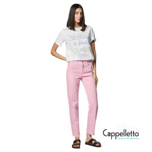 Carica l'immagine nel visualizzatore di Gallery, SKY Panta Cigarette Gabardina Comfort/Cintura Peonia