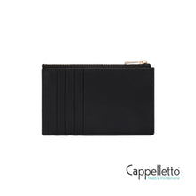 Carica l'immagine nel visualizzatore di Gallery, CAMELIA M Zipped Card Case Nero
