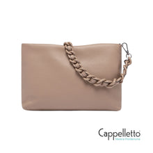 Carica l'immagine nel visualizzatore di Gallery, BRENDA Pochette in Pelle Martellata Dove