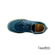 Carica l'immagine nel visualizzatore di Gallery, GUGA Sneaker Donna Velluto Petrolio