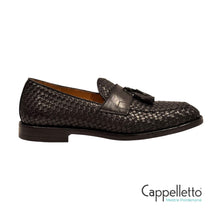 Carica l'immagine nel visualizzatore di Gallery, BOSTON Loafer Uomo Woven Calf Nero