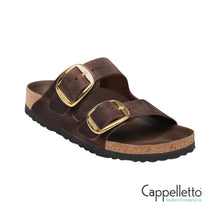 Carica l'immagine nel visualizzatore di Gallery, ARIZONA Donna Big Buckle Oiled Leather Habana