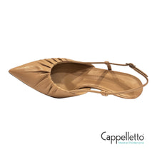 Carica l'immagine nel visualizzatore di Gallery, ASPHIE SlingBack Plissè Nappa Light Taupe