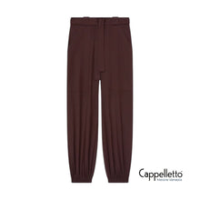 Carica l'immagine nel visualizzatore di Gallery, CAPRONI Pantaloni Flanella Bordeaux