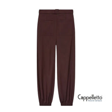 Carica l'immagine nel visualizzatore di Gallery, CAPRONI Pantaloni Flanella Bordeaux