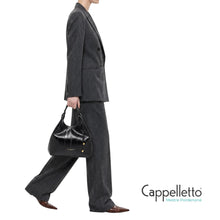 Carica l'immagine nel visualizzatore di Gallery, DUA Borsa Media Stampa Anguilla Nero