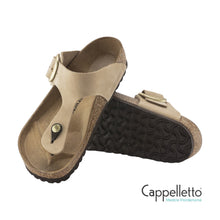 Carica l'immagine nel visualizzatore di Gallery, GIZEH Donna Big Buckle Nubuck Leather Sandcastle