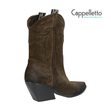 Carica l'immagine nel visualizzatore di Gallery, Stivale Texano E2016 in Suede Testa di Moro