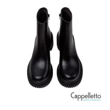Carica l'immagine nel visualizzatore di Gallery, PIX LONDON Stivaletti Donna in Pelle Nera