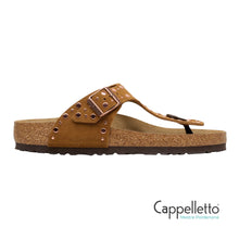 Carica l'immagine nel visualizzatore di Gallery, GIZEH Donna Rivet Infradito Suede Mink