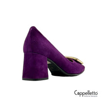 Carica l'immagine nel visualizzatore di Gallery, EVA Décolleté in Camoscio Viola