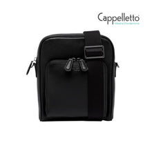 Carica l'immagine nel visualizzatore di Gallery, FLORENCE Borsa a Tracolla da Uomo in Pelle Nera