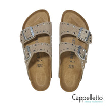 Carica l'immagine nel visualizzatore di Gallery, ARIZONA Donna Rivet Taupe Suede