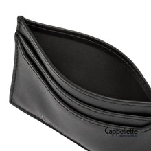 Carica l'immagine nel visualizzatore di Gallery, Portafoglio da Uomo in Nappa Nero 4981