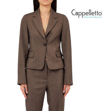 Carica l'immagine nel visualizzatore di Gallery, Blazer Slim Fit in Tessuto Mélange CA6122