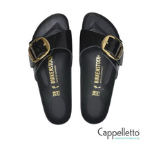 Carica l'immagine nel visualizzatore di Gallery, MADRID Donna Big Buckle Shine Leather Black
