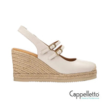 Carica l'immagine nel visualizzatore di Gallery, CYNTIA SlingBack Zeppa Corda Avorio