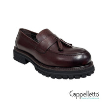 Carica l'immagine nel visualizzatore di Gallery, Mocassino Donna BL35029 Pelle Old Crust Testa di Moro