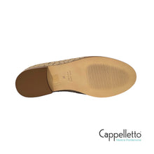 Carica l'immagine nel visualizzatore di Gallery, Mocassino Donna Nappa Intrecciata Cuoio