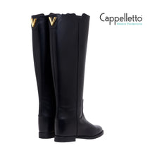 Carica l'immagine nel visualizzatore di Gallery, Stivale 4445 in Luxury Nero con V Oro Media