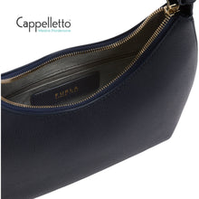 Carica l'immagine nel visualizzatore di Gallery, GOCCIA S Shoulder Bag Vitello Ink Blue/Light Gold