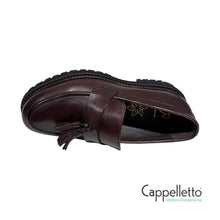 Carica l'immagine nel visualizzatore di Gallery, Mocassino Donna BL35029 Pelle Old Crust Testa di Moro