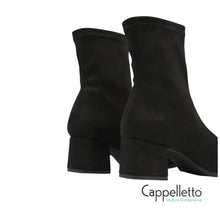 Carica l'immagine nel visualizzatore di Gallery, FAX STUDIO Stivaletto EcoCamoscio Nero