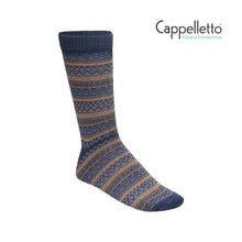 Carica l'immagine nel visualizzatore di Gallery, Cotton Pattern Calzino Blu Navy