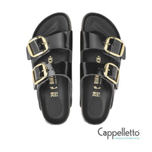 Carica l'immagine nel visualizzatore di Gallery, Arizona Big Buckle Shine Leather Black