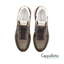 Carica l'immagine nel visualizzatore di Gallery, MICK Sneaker Uomo Military Green/Brown 7717