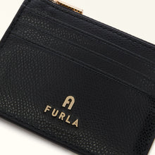 Carica l'immagine nel visualizzatore di Gallery, CAMELIA S Zipped Card Case Nero
