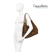 Carica l'immagine nel visualizzatore di Gallery, DUA Big Borsa in Pelle e Cavallino Lince/Cuoio