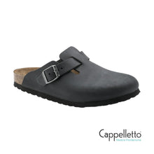 Carica l'immagine nel visualizzatore di Gallery, Boston Uomo Black Oiled Leather