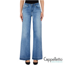 Carica l'immagine nel visualizzatore di Gallery, Jeans Flare Con Strass UA6068