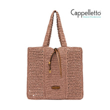 Carica l'immagine nel visualizzatore di Gallery, NEFELI Shopper in Paglia Crochet Blush