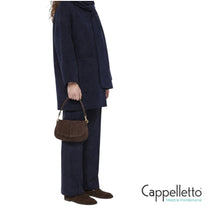 Carica l'immagine nel visualizzatore di Gallery, HELENA ROUND Borsa Piccola in Suede Moka