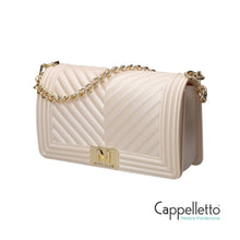 Carica l'immagine nel visualizzatore di Gallery, FLAT M Borsa a Spalla Beige/Gold