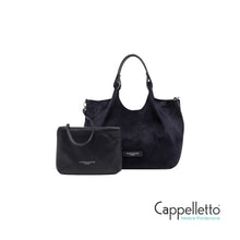 Carica l'immagine nel visualizzatore di Gallery, DUA Borsa Media Suede Notturno