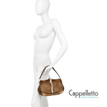 Carica l'immagine nel visualizzatore di Gallery, HELENA ROUND Borsa in pelle Safari Naturale