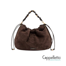Carica l'immagine nel visualizzatore di Gallery, MORGANA Borsa in Suede Moka