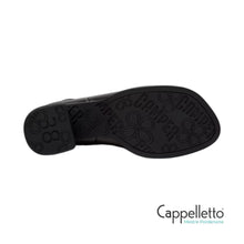 Carica l'immagine nel visualizzatore di Gallery, KORA Stivaletto Donna in Pelle e Tessuto Nero