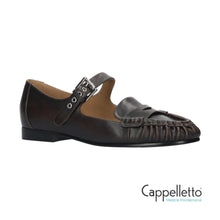 Carica l'immagine nel visualizzatore di Gallery, AMARIS Loafer Bebè in Pelle Anticata Marrone