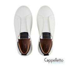 Carica l'immagine nel visualizzatore di Gallery, WEMBLEY Slip-on Uomo in Pelle Bianco/Nero 2384