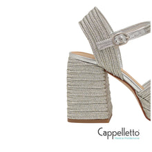 Carica l'immagine nel visualizzatore di Gallery, VALLE 142 Sandalo Metallizzato Platino